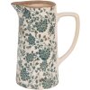 Clayre & Eef 6CE1922L Sierkan Keramiek Beige Groen 21x14x26 cm
