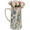Clayre & Eef 6CE1922L Sierkan Keramiek Beige Groen 21x14x26 cm