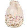 Clayre & Eef 6CE1947M Keramische Vaas Beige Roze Ø 14x18 cm Landelijke Stijl