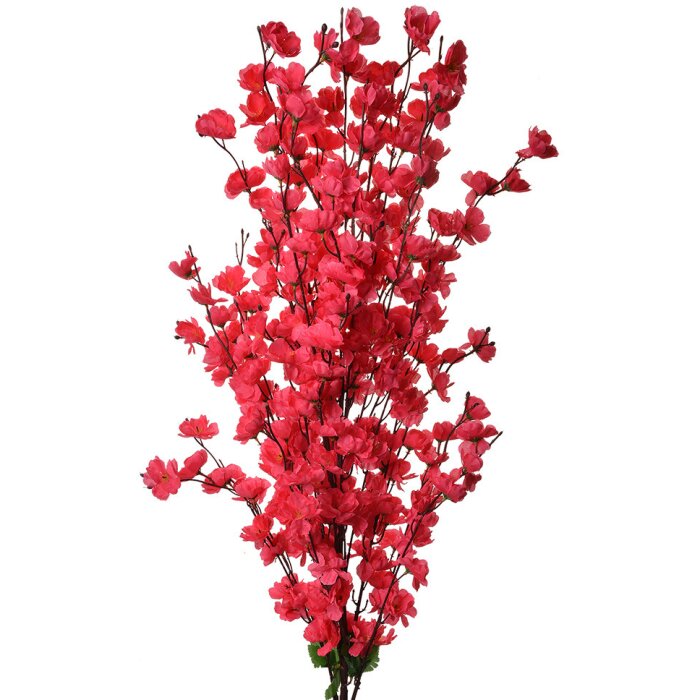 Clayre & Eef 5PL0127F Decoratietak met roze bloemen 40x10x100 cm