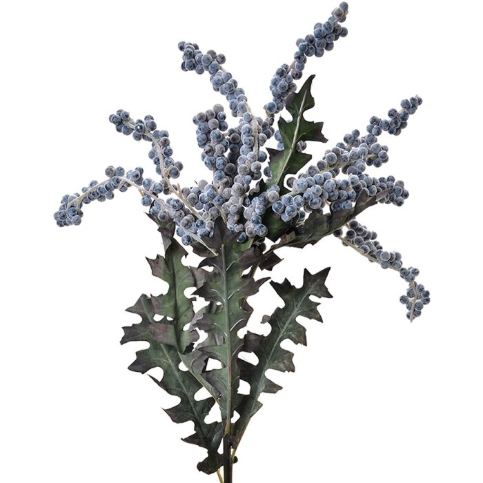 Clayre & Eef 6PL0329 Decoratie Tak met Bloemen Blauw 20x20x103 cm