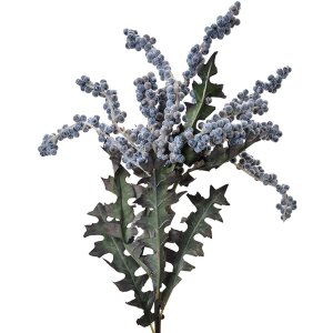 Clayre & Eef 6PL0329 Decoratie Tak met Bloemen Blauw...