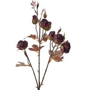 Clayre & Eef 6PL0330R Decoratie Tak met Bloemen Rood...