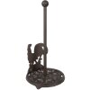 Clayre & Eef 6Y5639 Keukenrolhouder IJzer Bruin Ø17x33 cm Landelijke stijl