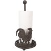 Clayre & Eef 6Y5639 Keukenrolhouder IJzer Bruin Ø17x33 cm Landelijke stijl