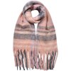 Juleeze JZSC0822P Sjaal Roze Grijs 39x200 cm Synthetisch Dames