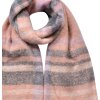 Juleeze JZSC0822P Sjaal Roze Grijs 39x200 cm Synthetisch Dames