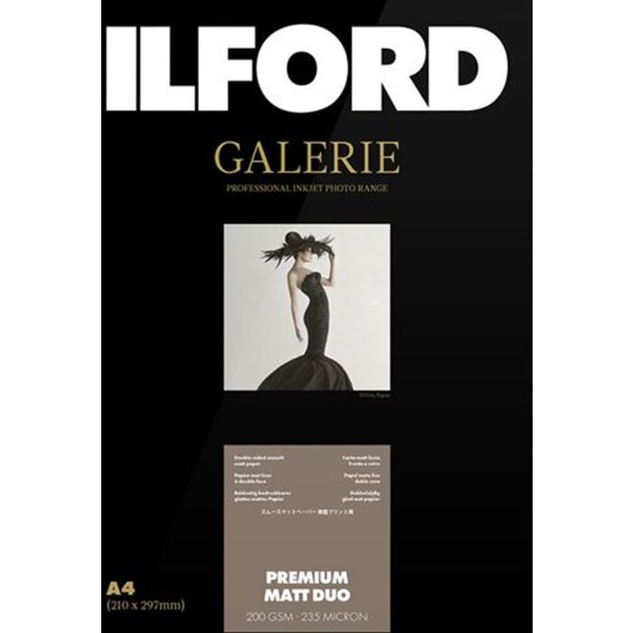 Ilford Gallery Premium Matt Duo 200g A3+ 50 vellen fotopapier