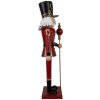 Clayre & Eef 5Y1259 Decoratiefiguur Soldaat Rood Goud Metaal 18x19x60 cm