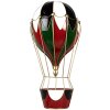 Clayre & Eef 5Y1260 Decoratie Luchtballon Metaal Rood Groen 31x16x63 cm
