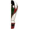 Clayre & Eef 5Y1260 Decoratie Luchtballon Metaal Rood Groen 31x16x63 cm