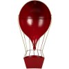 Clayre & Eef 5Y1260 Decoratie Luchtballon Metaal Rood Groen 31x16x63 cm
