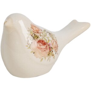 Clayre & Eef 6CE1951S Decoratie Vogel Beige Roze...