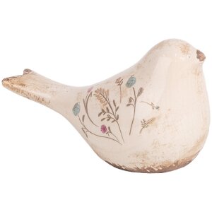 Clayre & Eef 6CE1952M Decoratie Vogel Beige Roze...