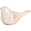 Clayre & Eef 6CE1952M Decoratie Vogel Beige Roze 22x9x12 cm