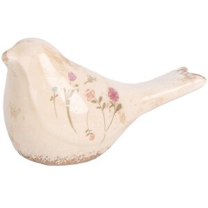Clayre & Eef 6CE1952S Decoratie Vogel Roze Beige...