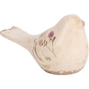 Clayre & Eef 6CE1952S Decoratie Vogel Roze Beige...