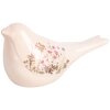 Clayre & Eef 6CE1953M Decoratie Vogel Keramiek Beige Roze 22x9x12 cm