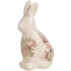 Clayre & Eef 6CE1956M Decoratief Konijn Keramiek 13x10x21 cm Landelijke Stijl Roze