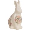 Clayre & Eef 6CE1956M Decoratief Konijn Keramiek 13x10x21 cm Landelijke Stijl Roze