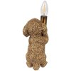 Clayre & Eef 6LMP792 Tafellamp Hond Goud 11x13x23 cm E14 40W