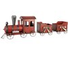 Clayre & Eef 6Y5632 Decoratie Trein Rood Metaal 94x18x28 cm Landelijke stijl