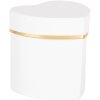 Clayre & Eef 66024W Geschenkdoos Hartvorm Witgoud 10x10x10 cm