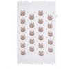 Clayre & Eef CTGTW Gastendoek Wit Bruin Herten Motief 40x66 cm Landelijke Stijl