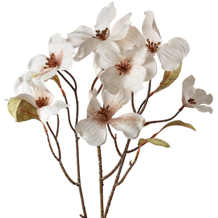 Clayre & Eef 5PL0113W Kunstbloem Wit 12x8x72 cm