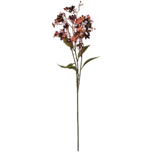 Clayre & Eef 5PL0122R Decoratie Tak met Bloemen Rood 15x7x70 cm