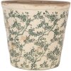 Clayre & Eef 6CE1976L Bloempotdecoratie Ø 21x20 cm Vintage bloempatroon