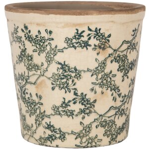 Clayre & Eef 6CE1976M Bloempotdecoratie Ø 17x16 cm Vintage Design