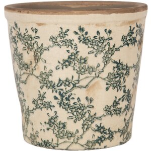 Clayre & Eef 6CE1976M Bloempotdecoratie Ø 17x16 cm Vintage Design