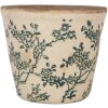 Clayre & Eef 6CE1976S Bloempotdecoratie Ø 12x11 cm Vintage Design