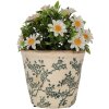Clayre & Eef 6CE1976S Bloempotdecoratie Ø 12x11 cm Vintage Design