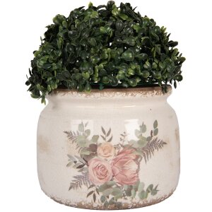 Clayre & Eef 6CE1978L Bloempotdecoratie Ø 20x15 cm Vintage Look