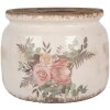 Clayre & Eef 6CE1978L Bloempotdecoratie Ø 20x15 cm Vintage Look
