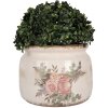Clayre & Eef 6CE1978L Bloempotdecoratie Ø 20x15 cm Vintage Look