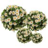 Clayre & Eef 6PL0324M Decoratieve bol kunstbloem madeliefje Ø 22 cm