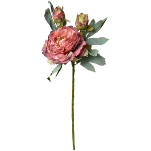 Clayre & Eef 6PL0332R Kunstbloem Roos Rood 12x12x62 cm