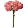 Clayre & Eef 6PL0336P Kunstbloemenboeket 7 Rozen Roze 16x14x34 cm