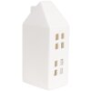 Clayre & Eef 6CE1792 LED Decoratief Huisje Porselein Wit 7x6x15 cm