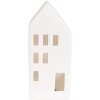 Clayre & Eef 6CE1793 Porseleinen LED Huisje 7x6x15 cm Wit
