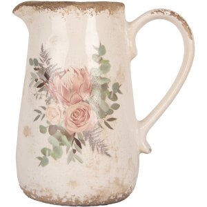 Clayre & Eef 6CE1979M Sierkan Beige Roze 17x12x18 cm...