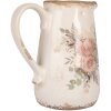 Clayre & Eef 6CE1979M Sierkan Beige Roze 17x12x18 cm Landelijke stijl