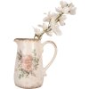 Clayre & Eef 6CE1979M Sierkan Beige Roze 17x12x18 cm Landelijke stijl