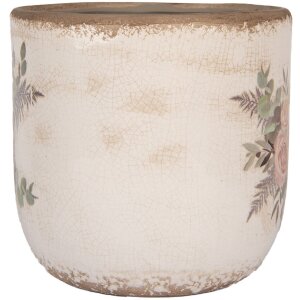 Clayre & Eef 6CE1981L Bloempot Keramiek Bloempatroon...