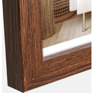 ZEP houten lijst hal 10x15 tot 20x30 cm wit bruin naturel blokprofiel helder glas