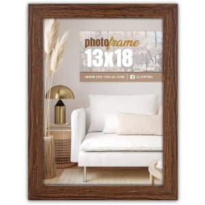 ZEP houten lijst hal 10x15 tot 20x30 cm wit bruin naturel blokprofiel helder glas
