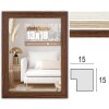 ZEP houten lijst hal 10x15 tot 20x30 cm wit bruin naturel blokprofiel helder glas